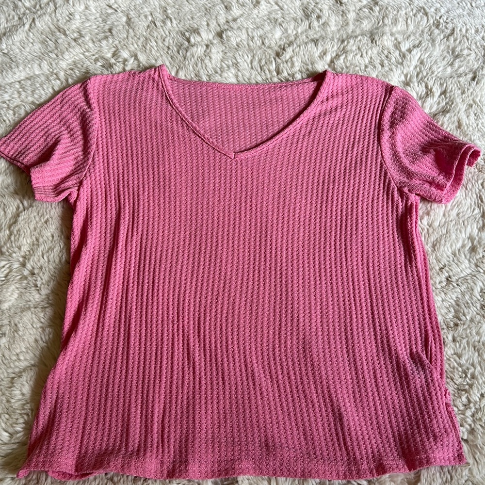 SHEIN pink shirt
